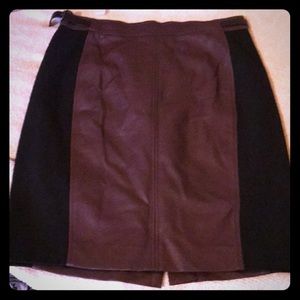 NWOT Faux Leather Skirt